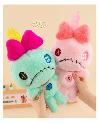 Disney Lilo & Stitch Scrump Plush Toys Anime Plushie Stich Dolls Kawaii Cartoon Pink Pillow Soft Stuffed Gift Children Christmas