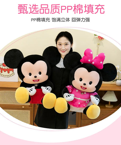 Cartoon Mickey Mouse Plush Toy Couple for Kids Birthday Xmas Gift Wedding Bed Doll Valentines Minnie Present Arcade Stuffed toy