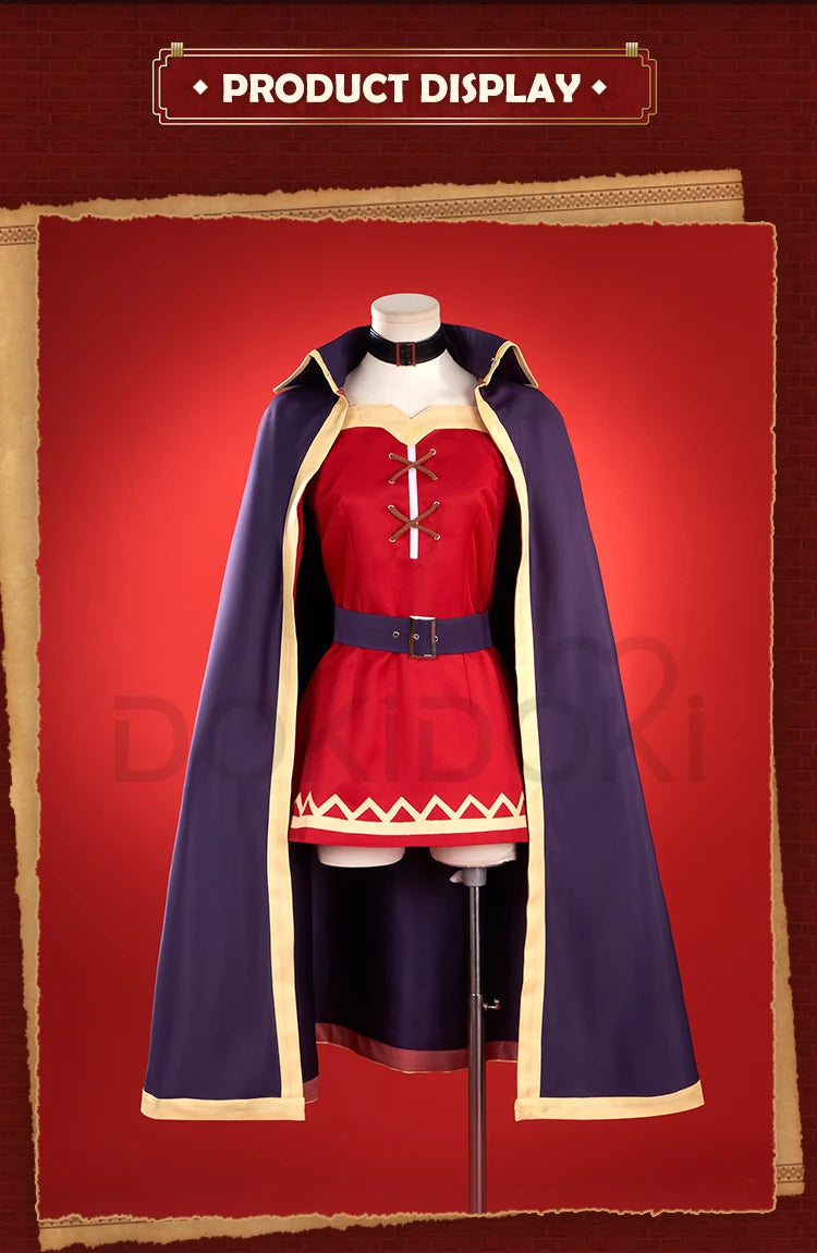 Meguminn Cosplay Anime Cosplay Costume DokiDoki-R Meguminn Costume With Shoes Cover Women Cosplay