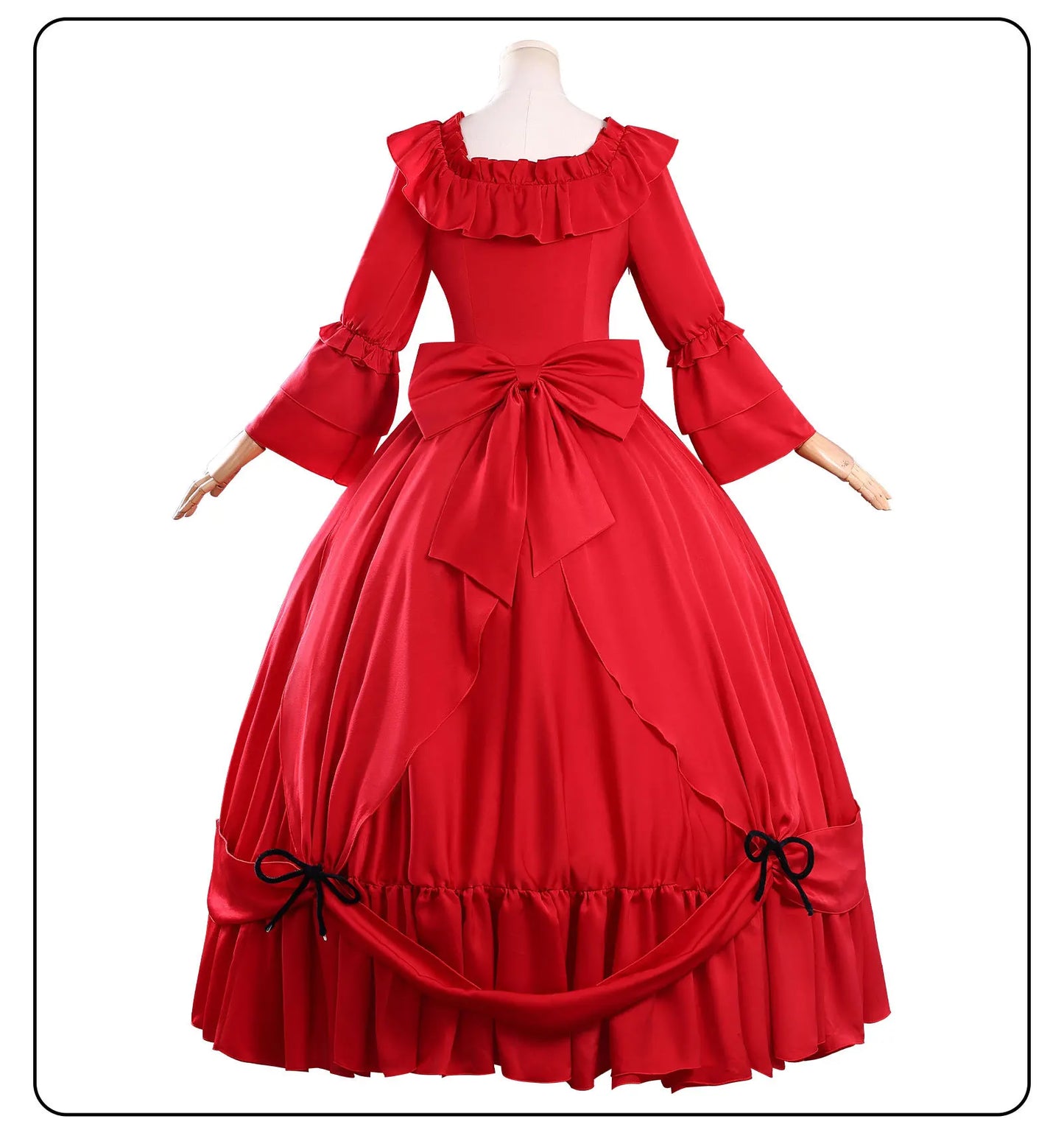 Scarlet El Vandimion Cosplay Costume Wig Dress Anime May I Ask for One Final Thing Ice Rose Earrings Halloween Party Women Girls