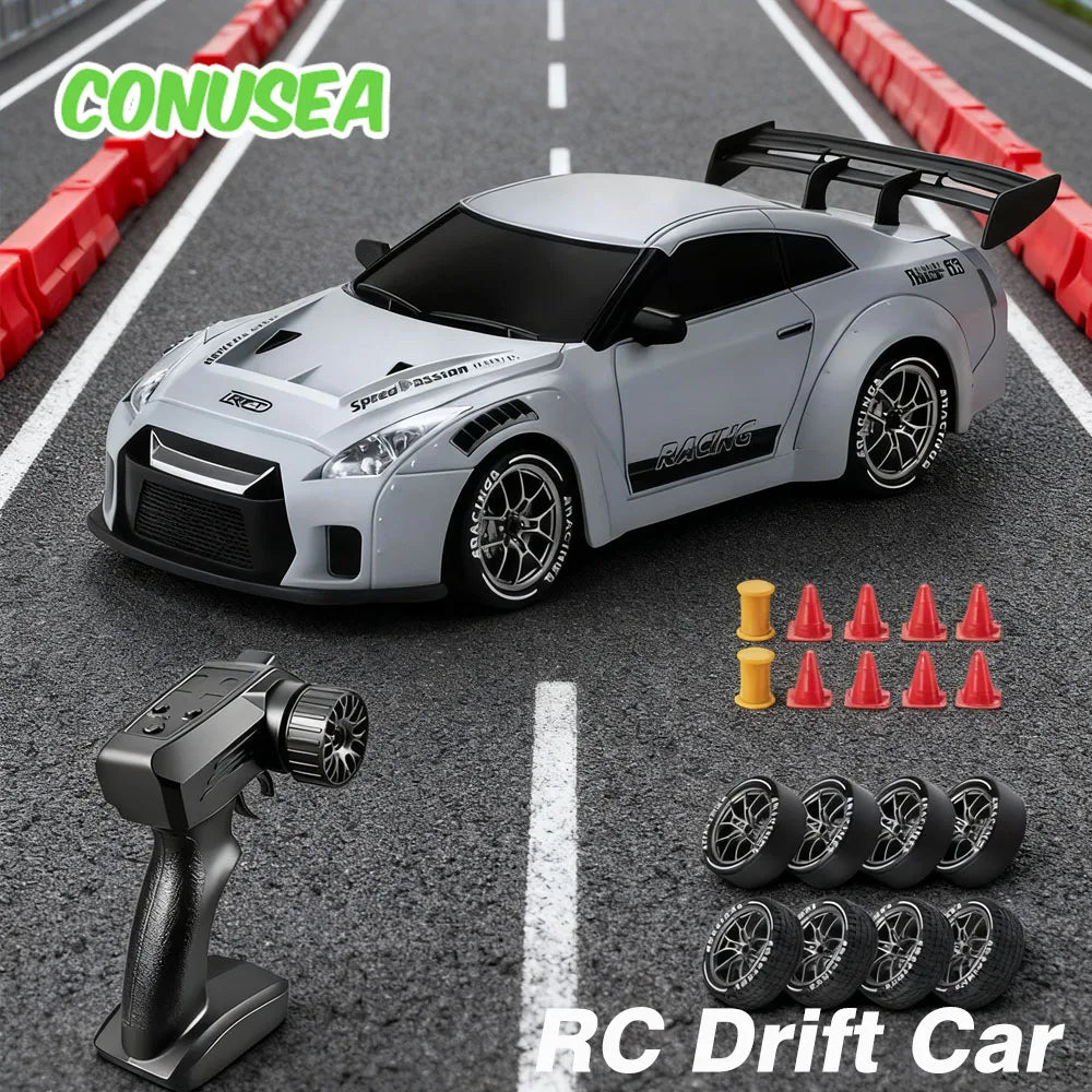 RC Drift Car 1/24 4WD High Speed Remote Control Electric Racing Vehicle for Kids Boys Christmas Gifts