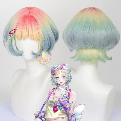 iCoser Path To Nowhere Poffy Cosplay Costume Wig Uniform Outfit Headwear Backpack Hat Halloween Party for Women Role Play Props