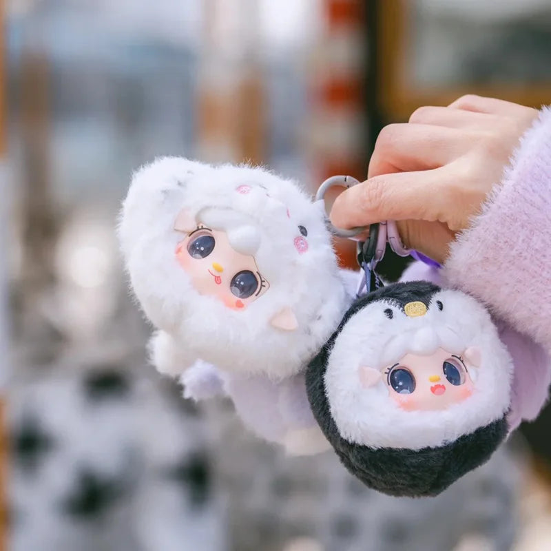 Yooki V6 Ocean Baby Series Vinyl Plush Blind Box Girl Bag Pendant Kawaii Figurine Fashion Decoration Gift - Random 2PCS