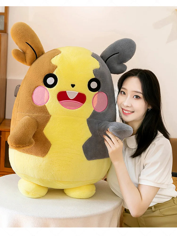 40/60/80CM Big Size Pokemon Plushies Morpeko Lucario Peluche Cartoon Anime Kawaii Stuffed Comfortable Soft Doll Children Gift