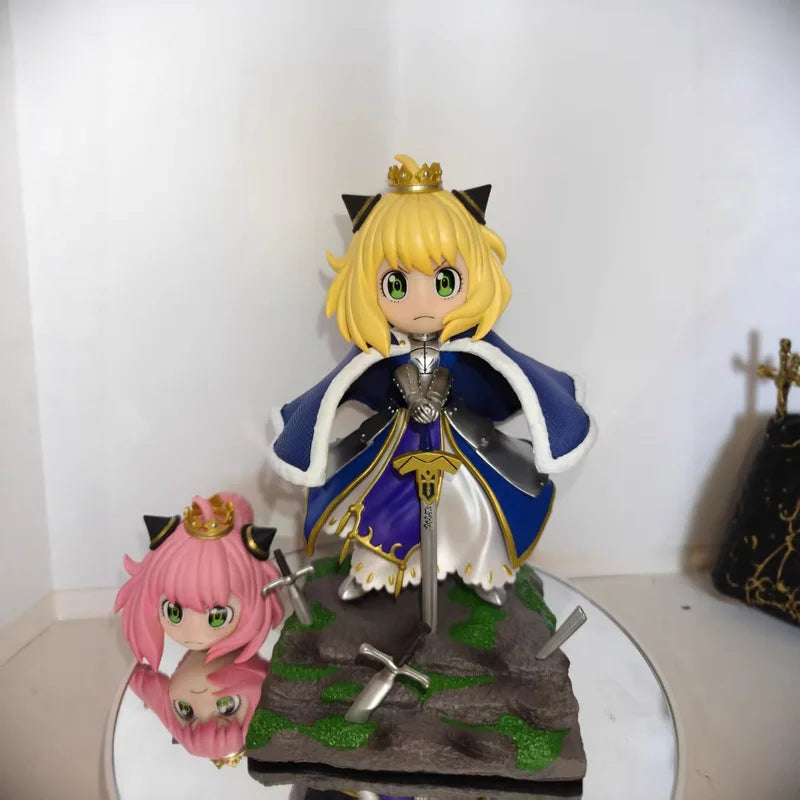 Hot Anime Spy Family Anya Forger Cos Mermaid Ania Hatake Kakashi Figures Cartoon Model Doll Desktop Decoration Statue Kids Toy