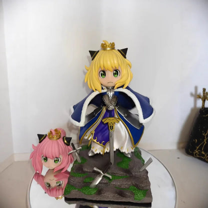 Hot Anime Spy Family Anya Forger Cos Mermaid Ania Hatake Kakashi Figures Cartoon Model Doll Desktop Decoration Statue Kids Toy