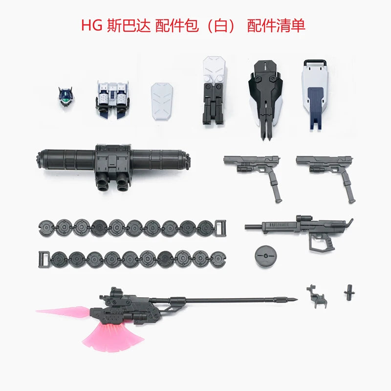 In Stock EW Model GM Spartan Accessories Package HG 1/144 RGM-79S General Package Assembly Model Kit Change Parts Action Figure
