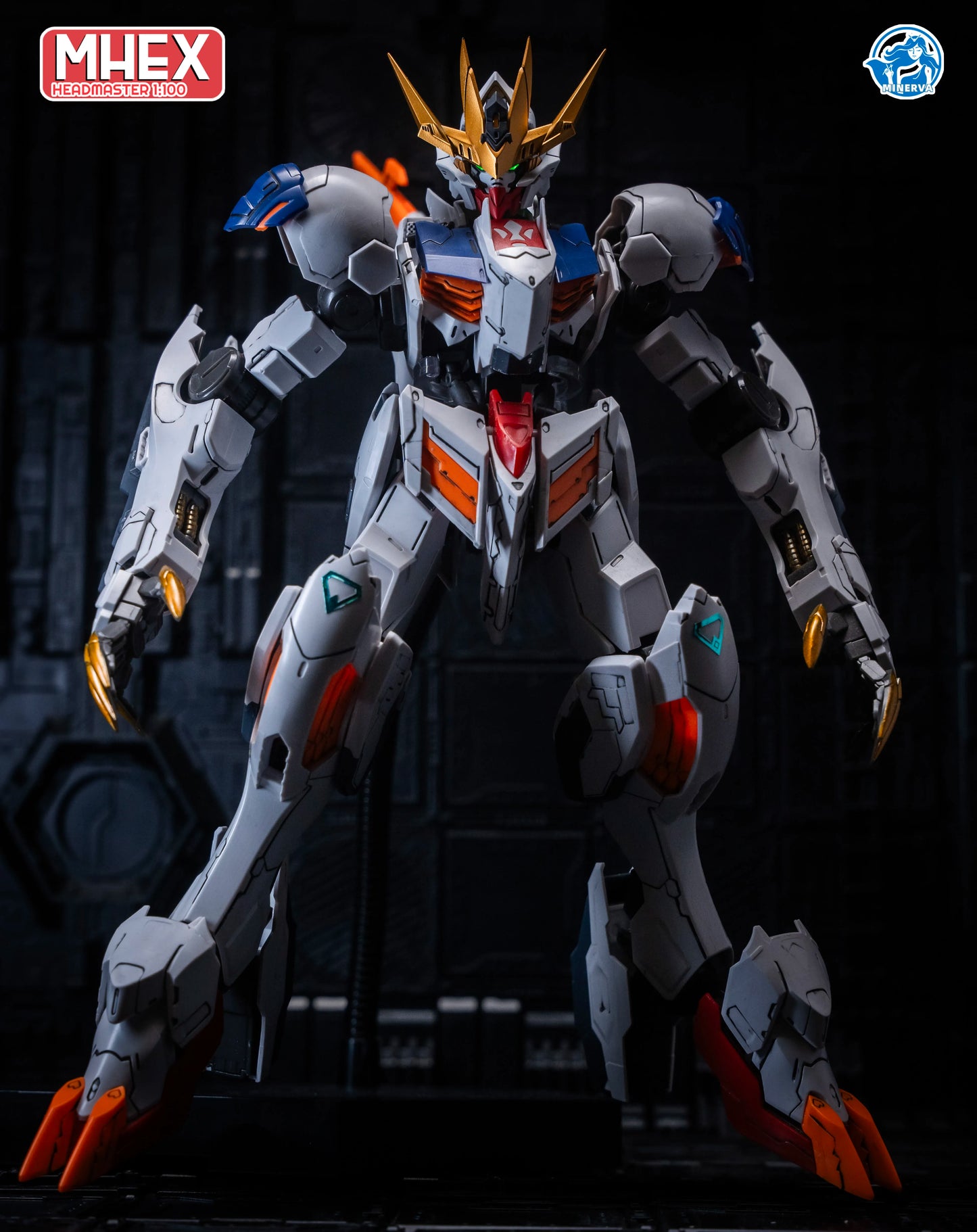 Minerva Hobby LINGXUZI Head Carving Replace Head For MG Barbatos Sky Defender Assembly Model Kit Toy GK Model Accessory Gift