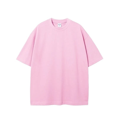 ZODF New Spring Summer Men 305gsm Cotton T Shirts Unisex Heavy Weight Oversized FG Noshrink Basic Solid T-Shirt Tees HY0165