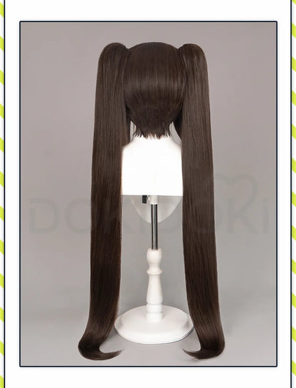 IN STOCK Chocola /Vanilla Wig Nekopara Cosplay DokiDoki Halloween Wig Long brown Hair Chocola Cosplay Ears Vanilla Free Wig Cap