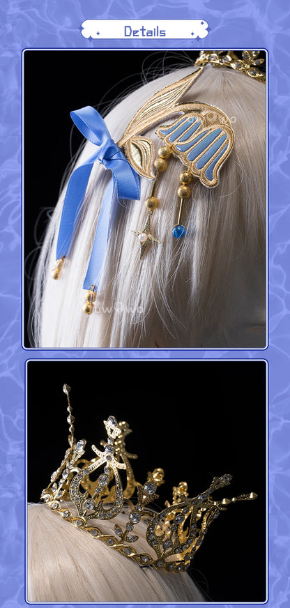 LAST BATCH UWOWO Genshin Impact Fanart Focalors Lily of the Valley Balll Gownn Dress Cosplay Costume