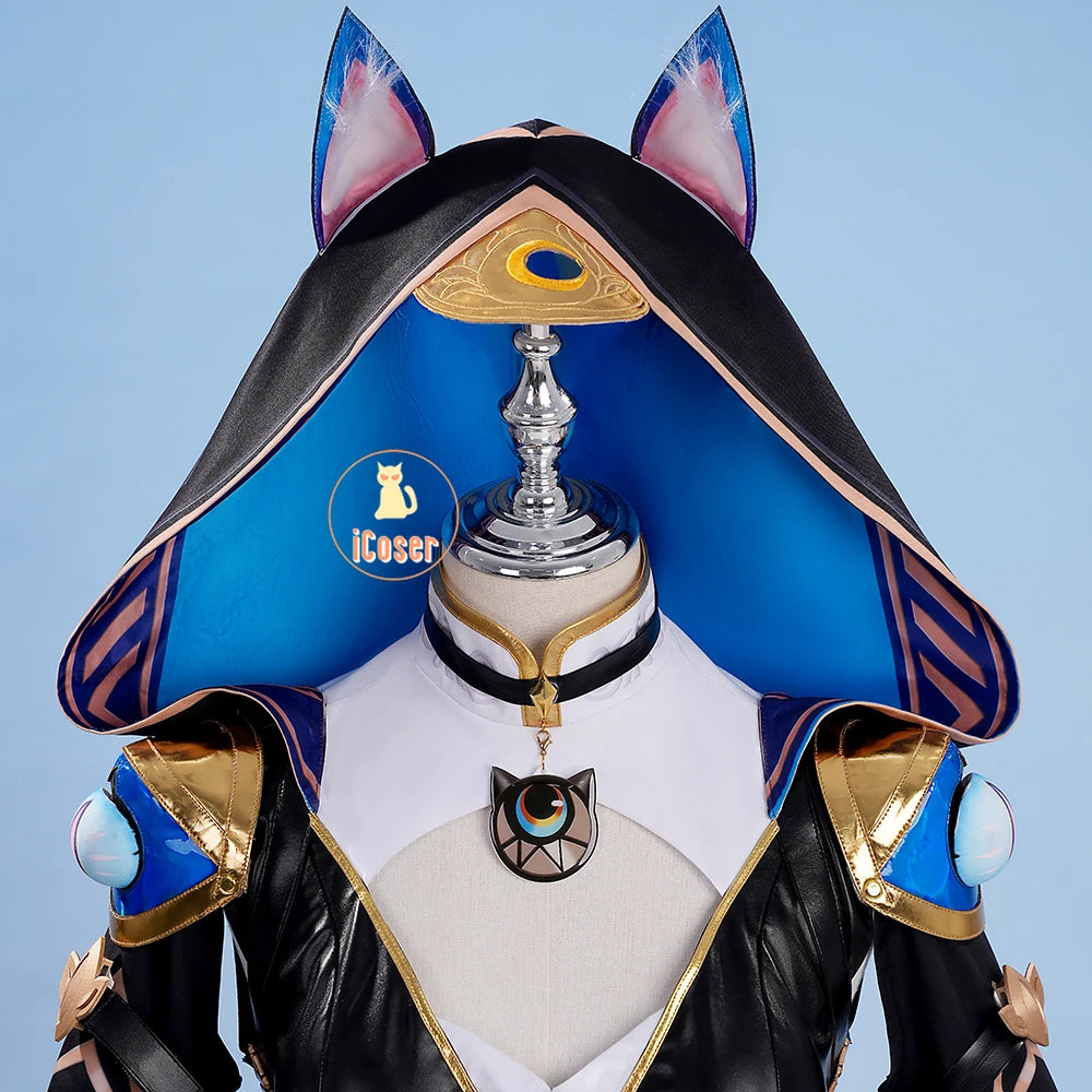 Honkai Star Rail Cipher Cosplay Costume Wig Uniform Jumpsuit Cifera Leggings Tail Props Halloween Party for Women Girls Carnival