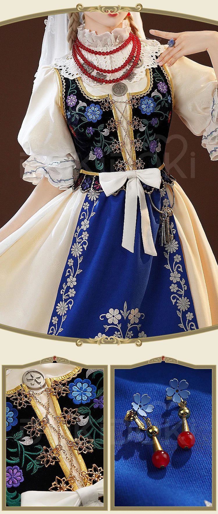 IN STOCK Perfumer Vera Nair Cosplay Costume Game Identity V DokiDoki-SR Women Halloween Costume Perfumer Judith the Dove
