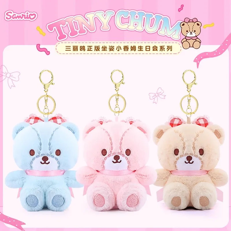 Anime Hello Kitty Cartoon Sanrio Tiny Chum Plush Toys Y2K New Mini Plush Doll Pendant Backpack Keychain Pendant Gift for Girls
