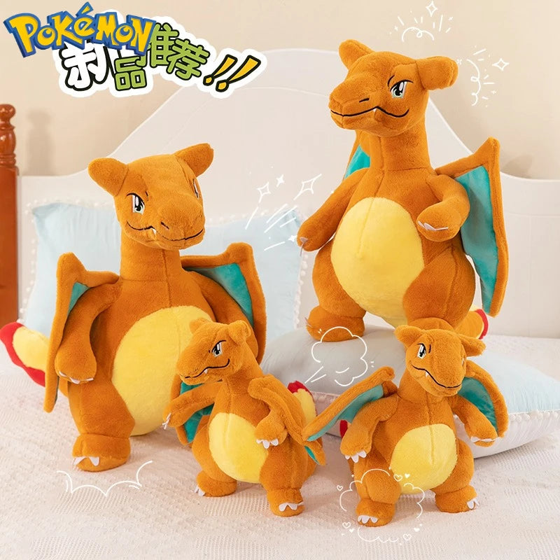 35/45/60CM Big Size Pokemon Charizard Plush Cartoon Anime Plushies Soft Doll Pillow Kawaii Stuffed Plushie Ornament Gift for Kid