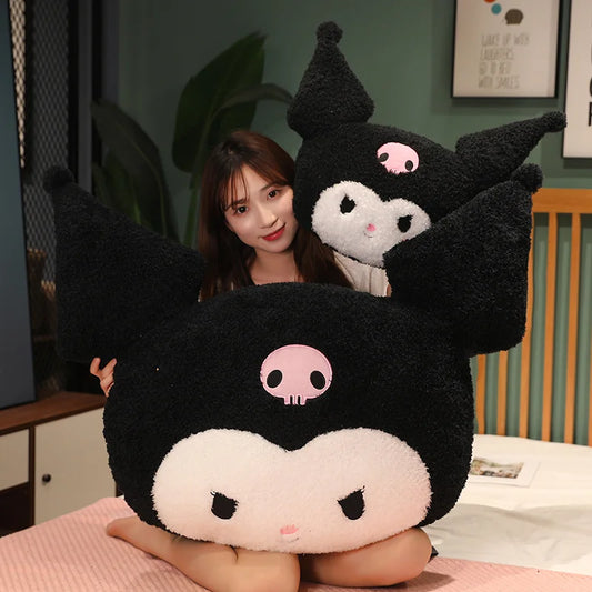 Big Size Kuromi Back Cushion Very Soft Cuddly Pillow Sofa Bed Back Cushion Home Decor Stuffed Anime Plushies Xmas Gifts Girl