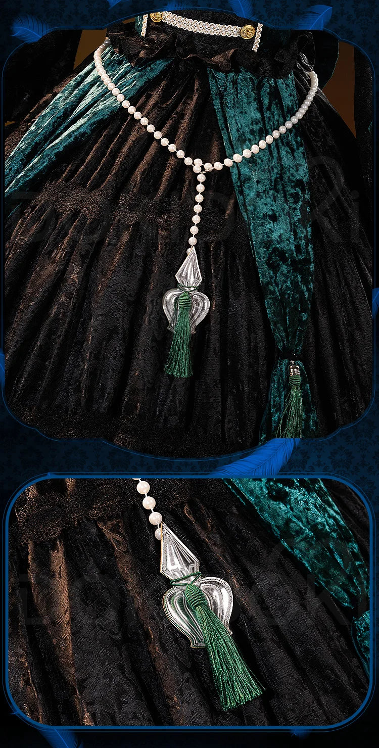 IN STOCK Sieglinde Sullivan Cosplay Costume Anime Emerald Witch Arc【XS-3XL】DokiDoki-R Ciel Halloween Plus Size