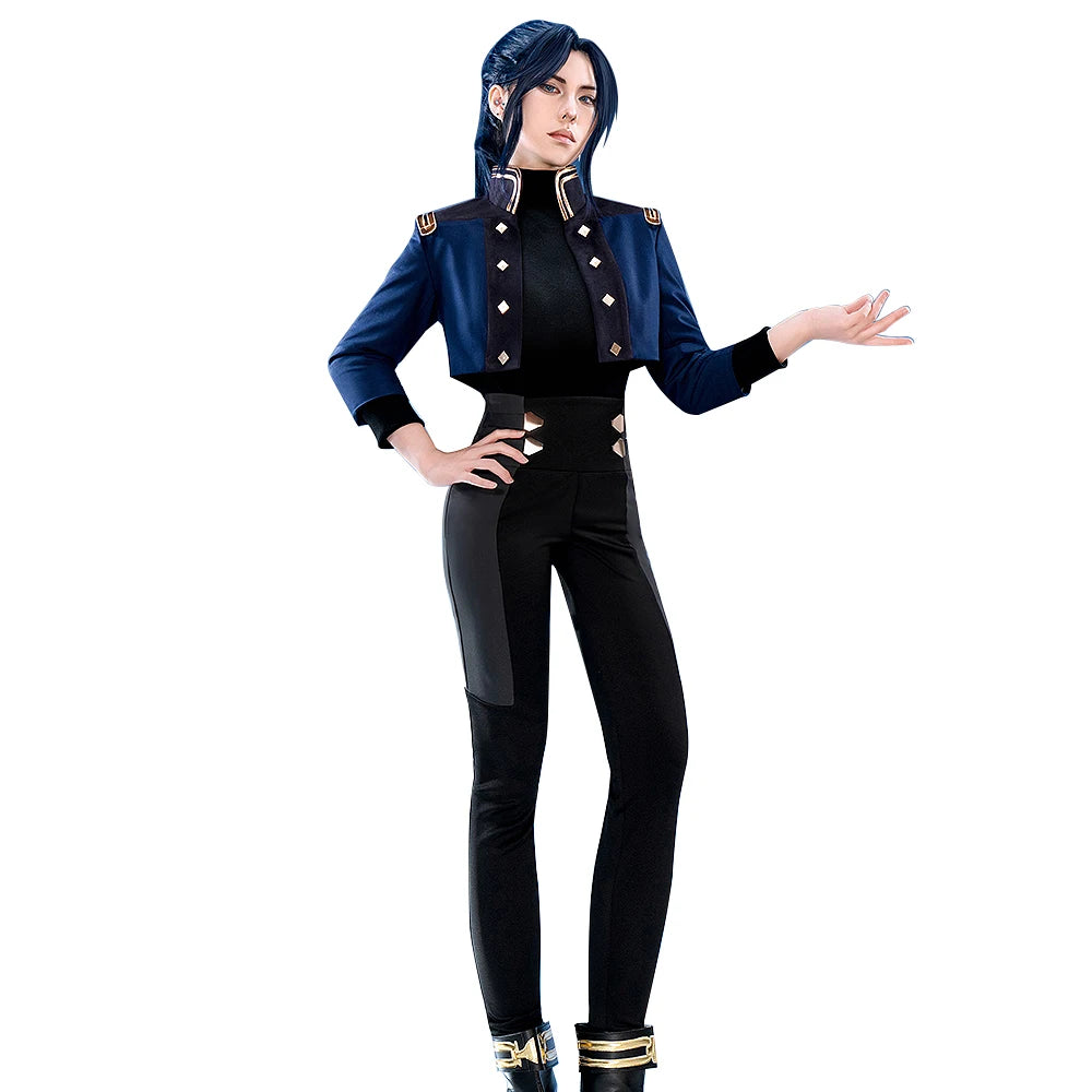 IN STOCK Caitlyn Cosplay Costume Anime Cosplay【S-3XL】DokiDoki-R Women Uniform Caitlyn Halloween Costume Plus Size