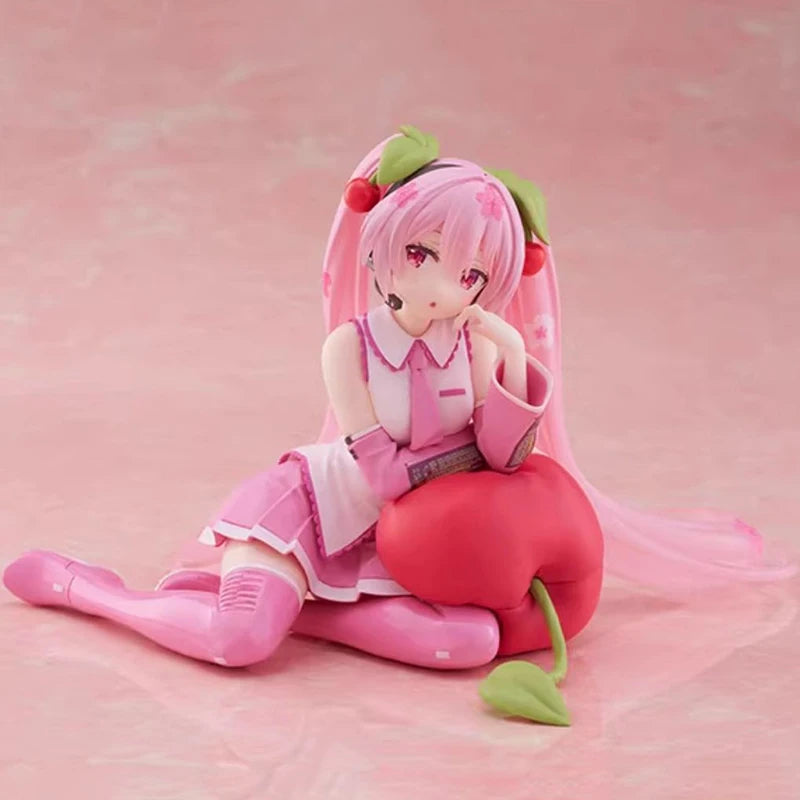 Bandai Hatsune Miku Cherry Pillow Ver 13CM PVC Model