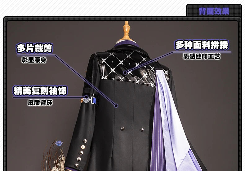 Zenless Zone Zero Hugo Cosplay Costume Wig Mask Hat Mockingbird New Eridu Hugo Vlad Ravenlock Halloween Party for Women Men Prop