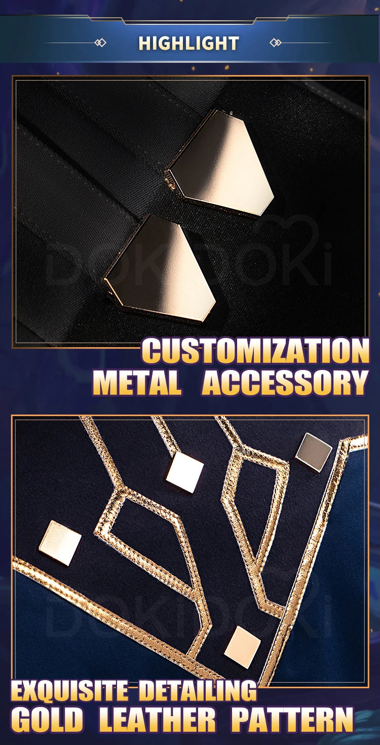 IN STOCK Caitlyn Cosplay Costume Anime Cosplay【S-3XL】DokiDoki-R Women Uniform Caitlyn Halloween Costume Plus Size