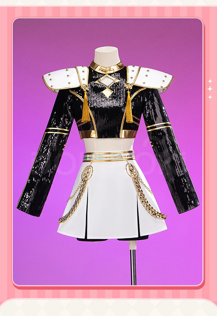 【Last Batch】IN STOCK Zoeyy Miraa Rumii Cosplay Costume【XS-3XL】DokiDoki-N Golden Costume Zoeyy Miraa Rumii Cosplay Plus Size
