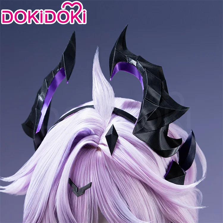 IN STOCK Varka Durin Rerir Wig Game Genshin Impact Song of the Welkin Moon DokiDoki Knights of Favonius Varka Wig Halloween Horn