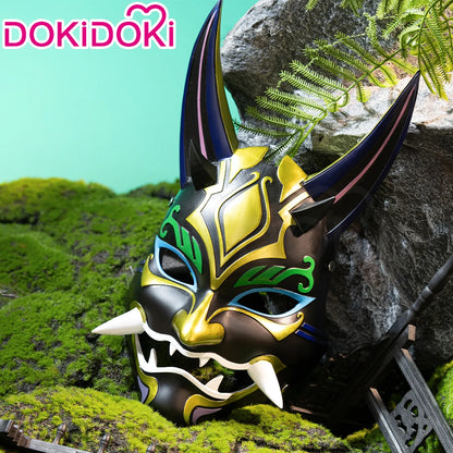 IN STOCK Xiao Mask Cosplay Props Game Genshin Impact Cosplay DokiDoki Men Halloween Mask Xiao Cosplay Accessory