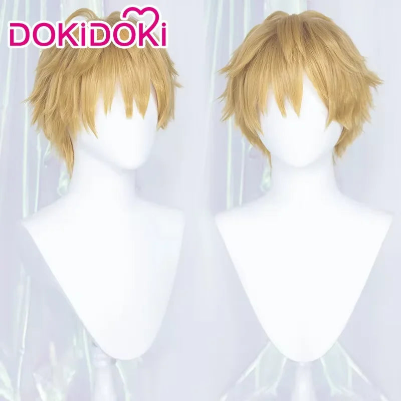 IN STOCK Makimaa Denjii Rezee Wig Anime Cosplay Dokidoki Women 35cm Purple Hair Rezee Cosplay Choker Demon Free Wig Cap