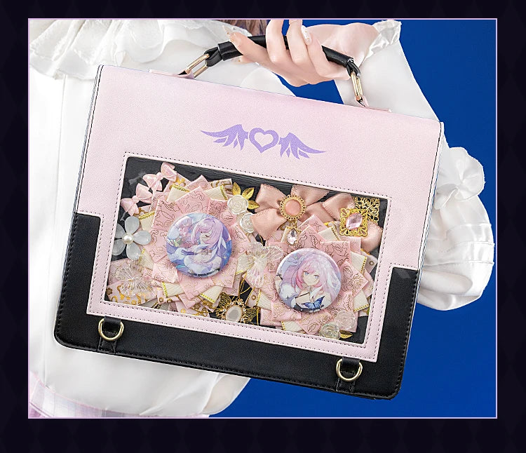 Sunday Elysia Doujin Bag Game Honkai Star Rail DokiDoki Sunday Cosplay Props School Bag HSR Itabag Halloween