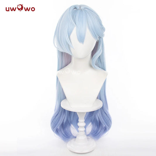 UWOWO Honkai Star Rail Robin Singer Penacony Cosplay Wig Long Hair Light Blue 80CM Hair