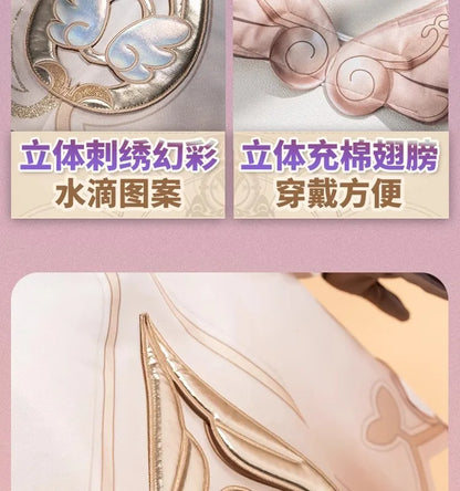 Honkai Star Rail Tribbie Cosplay Costume Wig Dress Uniform Headwear Wings Halloween Party Women Girls Carnival Role Play Props