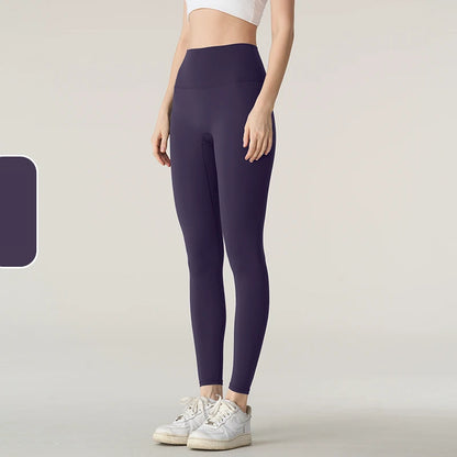 The Codex Seamless Yoga Leggings for Women – Athletic Gym Workout Fitness Pants Tights - Purple 1 / XL