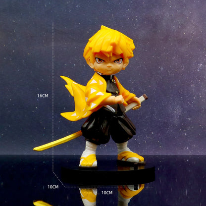 Anime Demon Slayer Tanjirou Nezuko Hashibira Inosuke Kyoujurou Action Figure PVC Model Statue doll Toy Desk Decor Collectio Gift