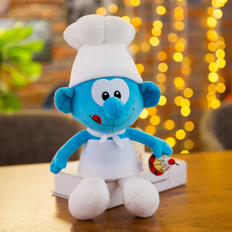 New 40cm Cartoon Character Creative Smurf Cute Plush Toy Kawaii Doll Children’s Soothing Toy Birthday Gift Christmas Gift