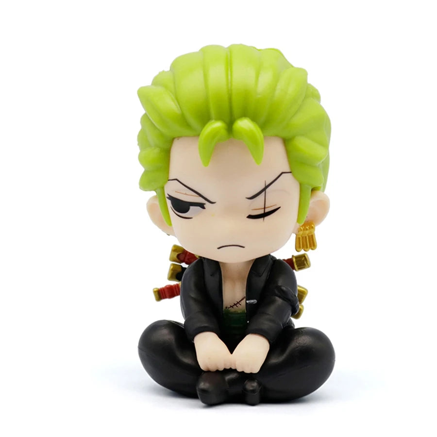 9.5cm ONE PIECE Anime Figure Look Up Luffy/Zoro Action Figure Q Version Kawaii Nami/Sanji Figurine PVC Collection Model Toys