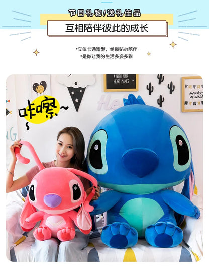 Big Size Hot Style Disney Stitch Plush Doll Toys Anime Lilo & Stitch Stuffed Doll Cute Stich Plush Doll Kids Xmas Baby Gift
