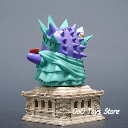 14cm Pokemon Gengar PVC Figure Anime Cosplay Statue of Liberty Model Collectible Toy Christmas Gift
