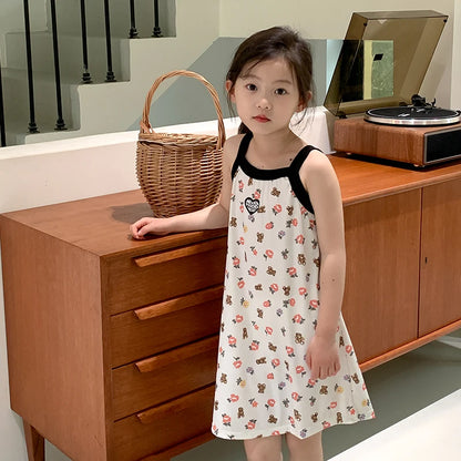 Summer Girl Nightgowns Children Pajama Dresses Pajamas For Girls Toddler Night Dress Kids Pijama 2 to 4 6 8 10 11 12 13 14 Years