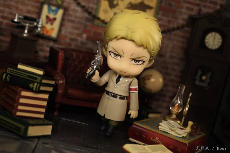 10cm Attack on Titan Anime Figure #1893 The Armored Titan Reiner Braun Action Figure Eren Jaeger Figurine Collection Model Toys