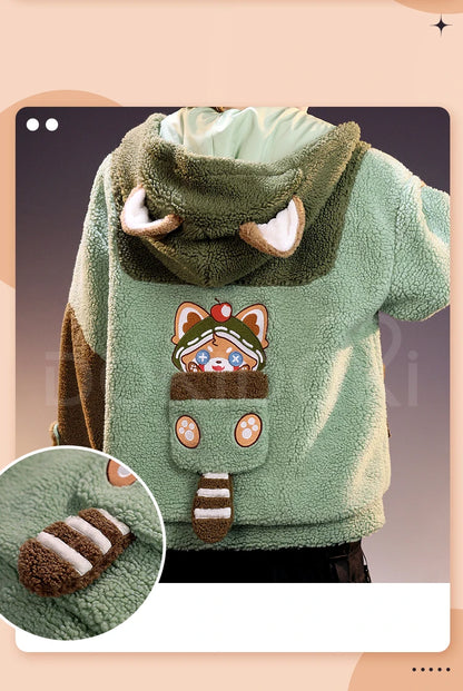 Naib Subedar Eli Clark Cosplay Costume Game Identity V DokiDoki-SR Men Daily Plush Warm Coat Naib Subedar Halloween Cosplay