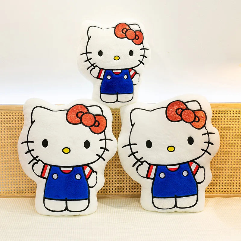 New Hello Kitty Plush Toy Kitten Stuffed Animal Soft Pillow Cute Doll for Girls Birthday Christmas Gift Perfect Sleep Companion