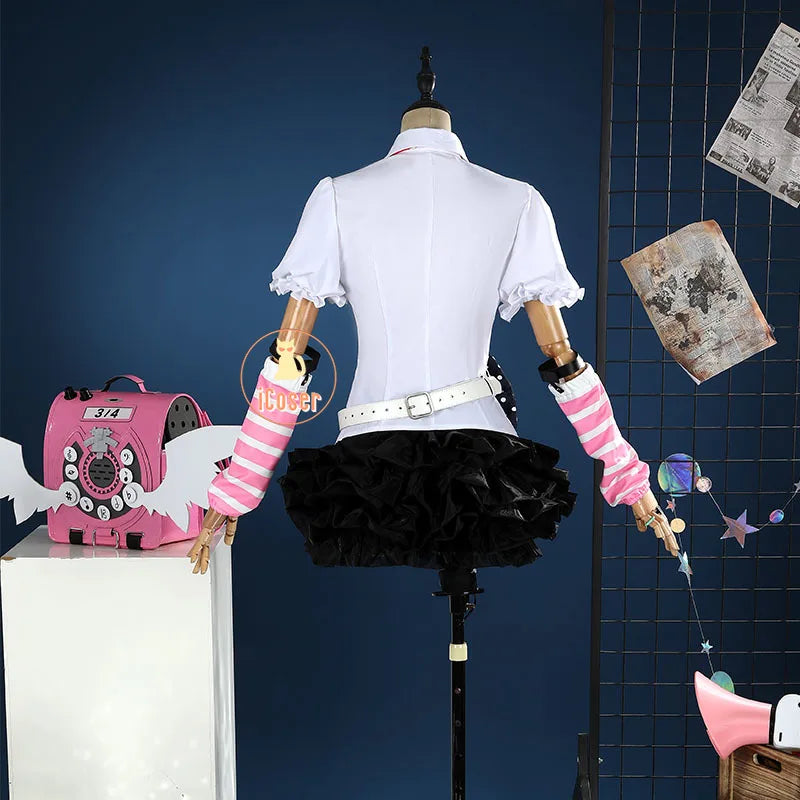 Chinatsu Remiel Cosplay Costume Wig Dress Zenless Zone Zero Uniform Headwear Angels of Delusion Halloween Party for Women Girls