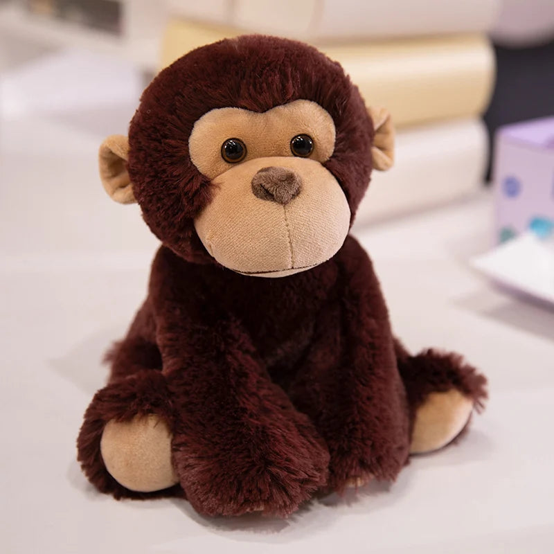 Cute Plush Animal Toys Set Panda Bear Fox Raccoon Elephant Giraffe Frog Soft Stuffed Dolls for Kids Sleep Appliance Baby Gift