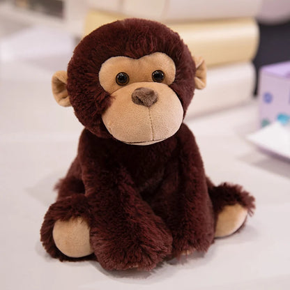 Cute Plush Animal Toys Set Panda Bear Fox Raccoon Elephant Giraffe Frog Soft Stuffed Dolls for Kids Sleep Appliance Baby Gift