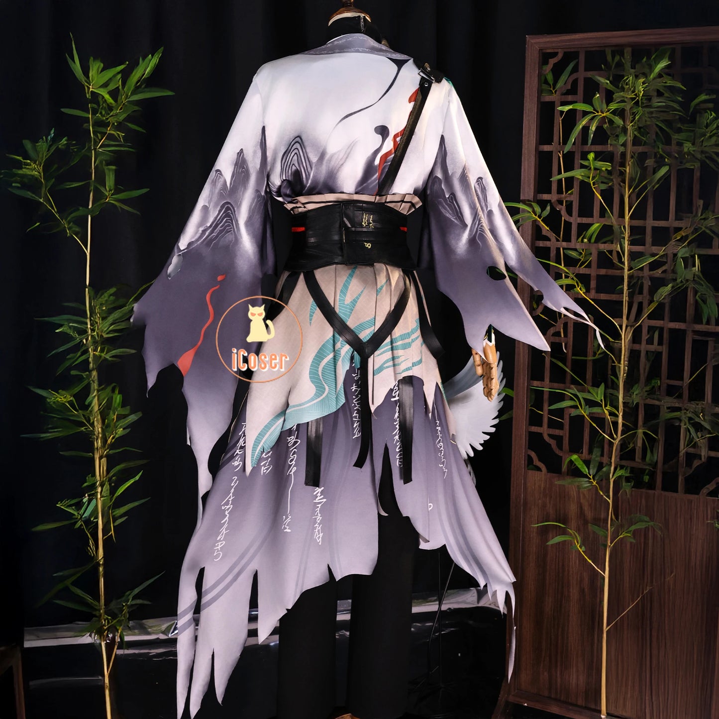 Wuthering Waves Qiuyuan Cosplay Costume Wig Uniform Headwear Game Outfit Halloween Party for Women Men Carnival Cos Props iCoser