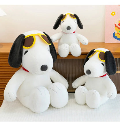 Anime Snoopy Plush Doll Big Ears Dog Plush Toy Cute Children's Doll Gift Snoopy Wearing Sunglasses
