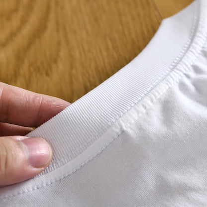 Summer New American Retro Short-sleeved O-neck 3D Printed T-shirt Men's Fashion Simple 100% Cotton Washed Casual Sport Tops