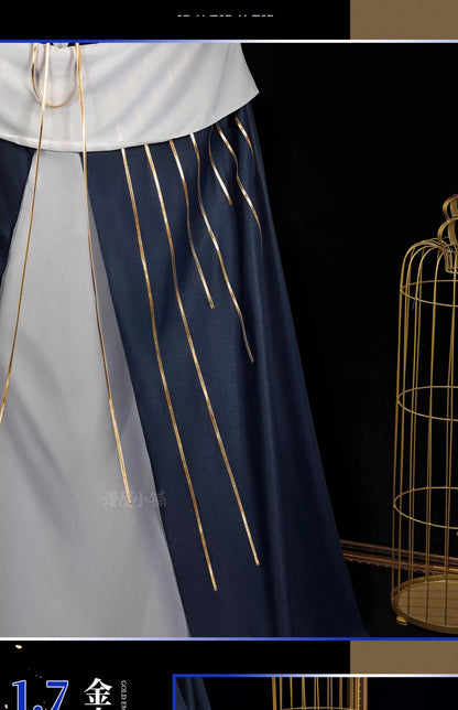 Arknights Aefanyl Logos Cosplay Costume Wig Uniform Earrings Radiant Serenity Ambience Synesthesia Halloween Women Men Carnival