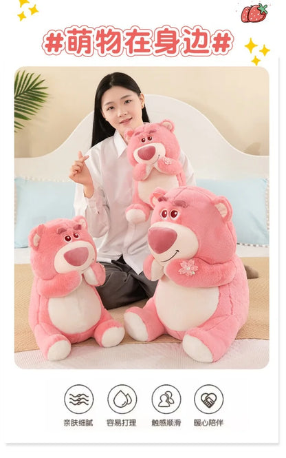 40/55/70cm Super Big Size Lotso Disney Cartoon Anime Plush Stuffed Doll Kawaii Room Decoration Plush Pillow Kids Holiday Gift
